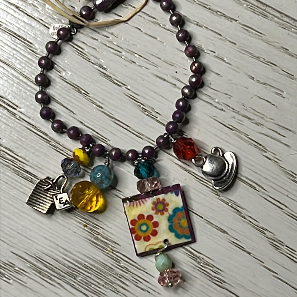 Bead Ball Charm Bracelet. 953